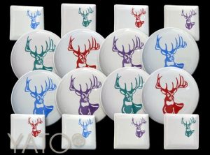 White – Cerf pop art